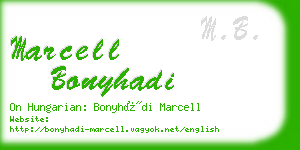 marcell bonyhadi business card